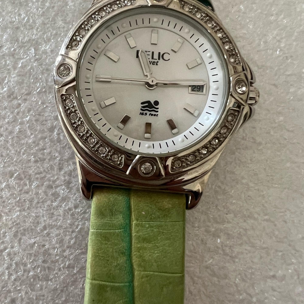 Relic By Wet Fossil Crystal Accent With Green Gen… - image 6